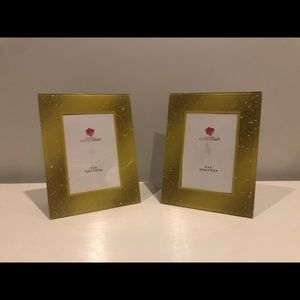 Set of Two New Gold Glittery Picture Frames